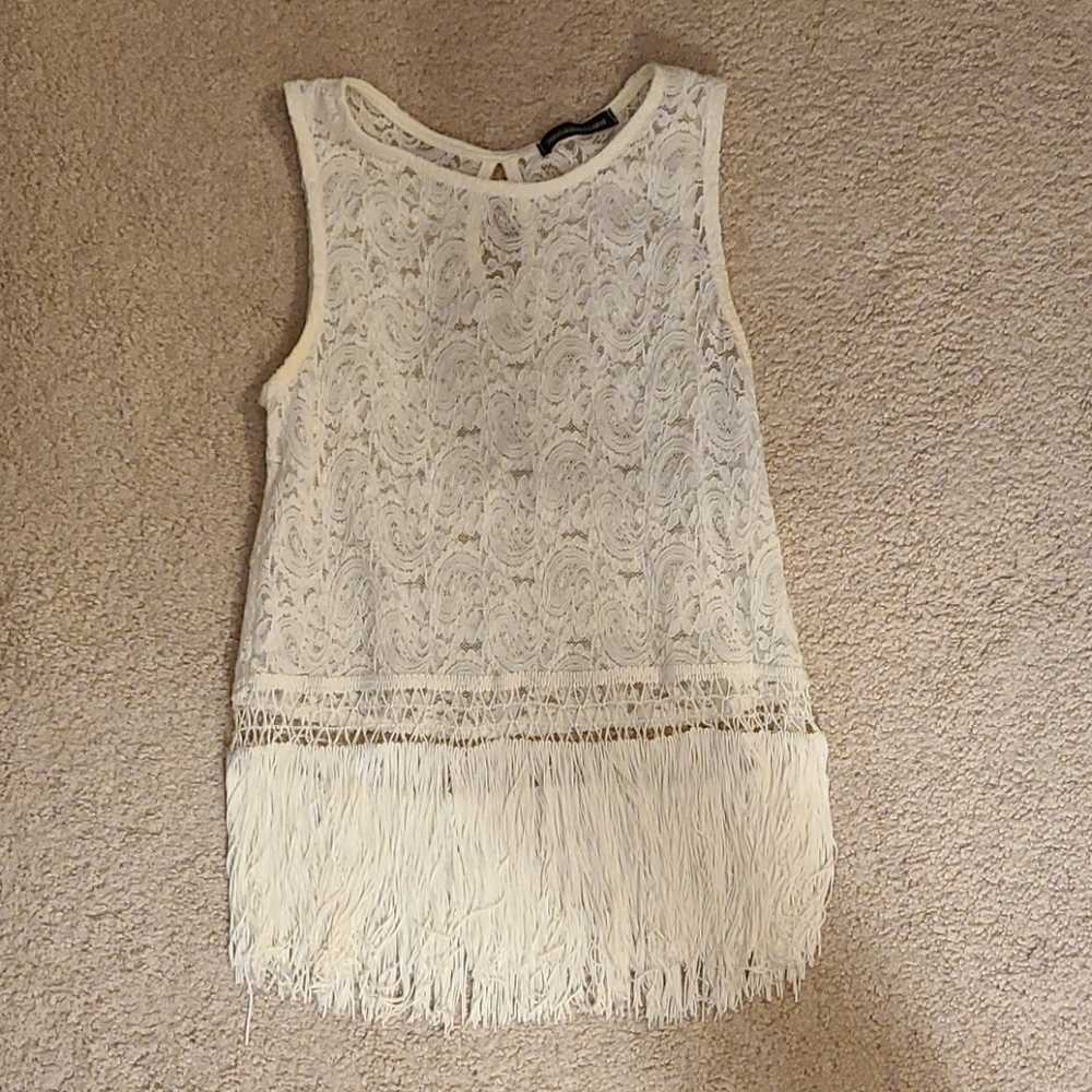 Fringe and Lace Top